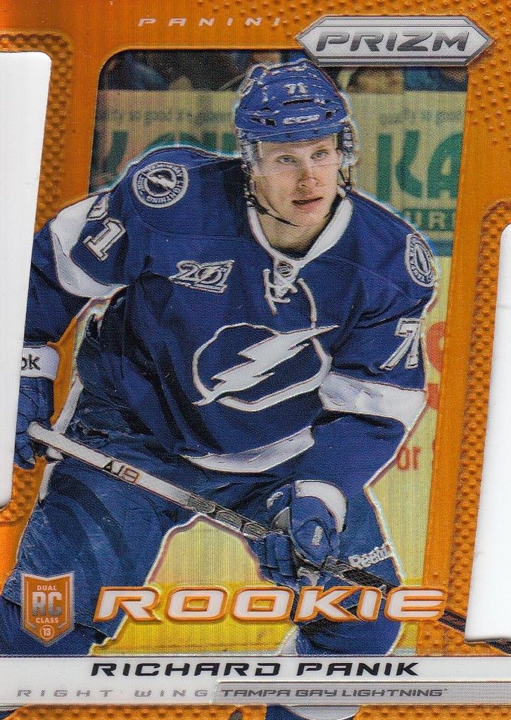 insert RC karta RICHARD PÁNIK 13-14 Prizm Rookie Orange Die-Cut Prizm /50