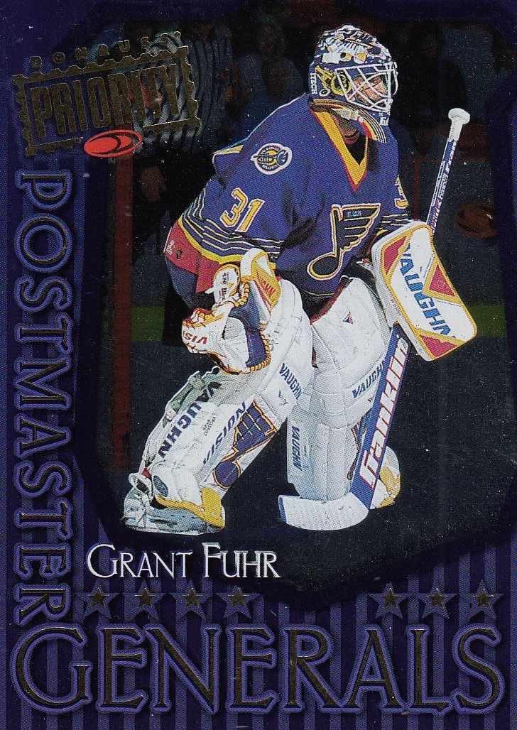 insert karta GRANT FUHR 97-98 Donruss Priority Postmaster Generals /1500