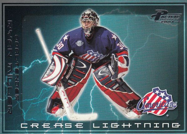 insert RC karta RYAN MILLER 03-04 Pacific Prospects Crease Lightning číslo 7