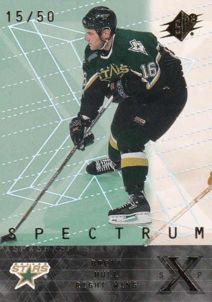 paralel karta BRETT HULL 00-01 SPx Gold Spectrum /50