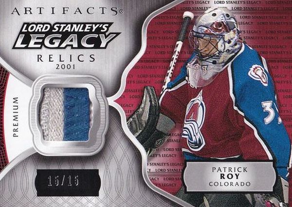 patch karta PATRICK ROY 17-18 Artifacts Lord Stanley´s Legacy /15