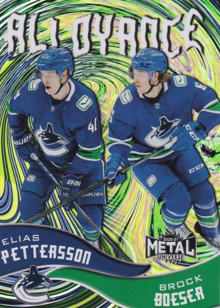 insert karta PETTERSSON/BOESER 20-21 Metal Universe Alloyance číslo AL-6