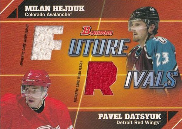 jersey karta HEJDUK/DATSYUK 03-04 Bowman Future Rivals číslo FR-HD