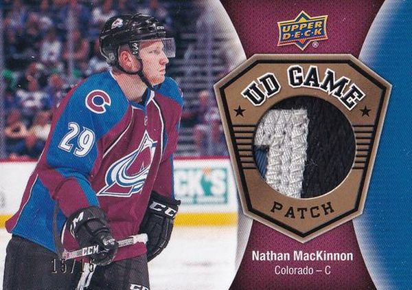 patch karta NATHAN MacKINNON 16-17 UD Ser. 2 Game Patch /15