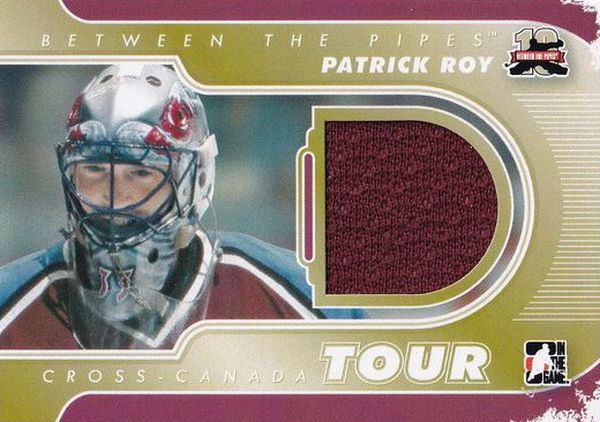 jersey karta PATRICK ROY 11-12 BTP Cross-Canada Tour Gold 1/1