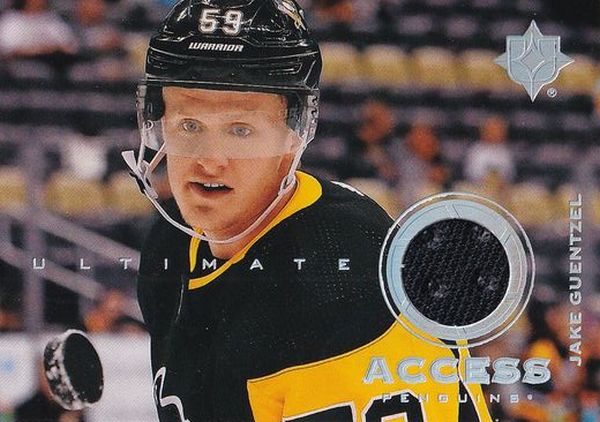 jersey karta JAKE GUENTZEL 19-20 UD Ultimate Access číslo UA-JG