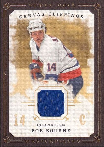 jersey karta BOB BOURNE 08-09 UD Masterpieces Canvas Clippings Brown