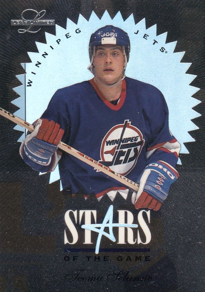 insert karta TEEMU SELANNE 95-96 Leaf Limited Stars of the Game /5000