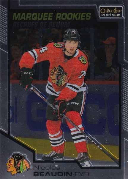 insert RC karta NICOLAS BEAUDIN 20-21 OPC Platinum Marquee Rookies číslo 171