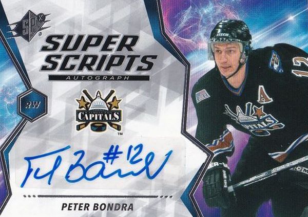 AUTO karta PETER BONDRA 20-21 SPx Super Scripts Autograph číslo S-PB