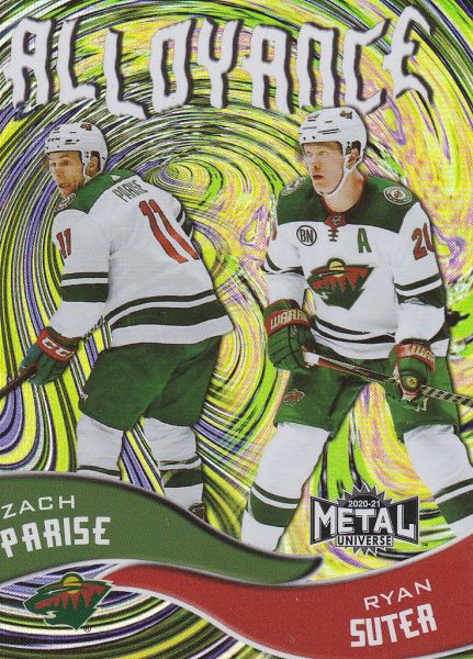 insert karta PARISE/SUTER 20-21 Metal Universe Alloyance číslo AL-20