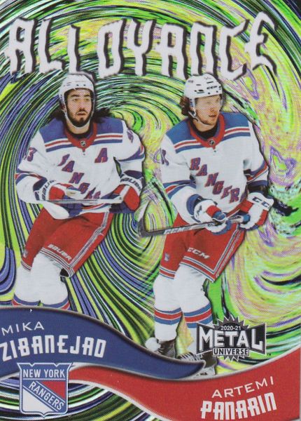 insert karta ZIBANEJAD/PANARIN 20-21 Metal Universe Alloyance číslo AL-12