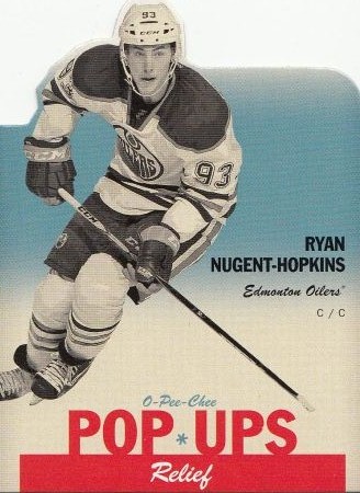 insert karta RYAN NUGENT-HOPKINS 12-13 OPC Pop Ups Relief číslo PU-18