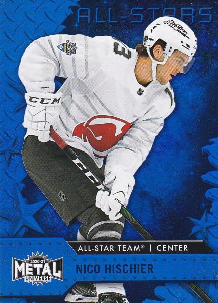 insert karta NICO HISCHIER 20-21 Metal Universe All-Stars Blue Spectrum