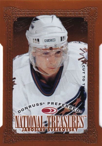 insert karta JAROSLAV SVEJKOVSKÝ 97-98 Donruss Preferred National Treasures