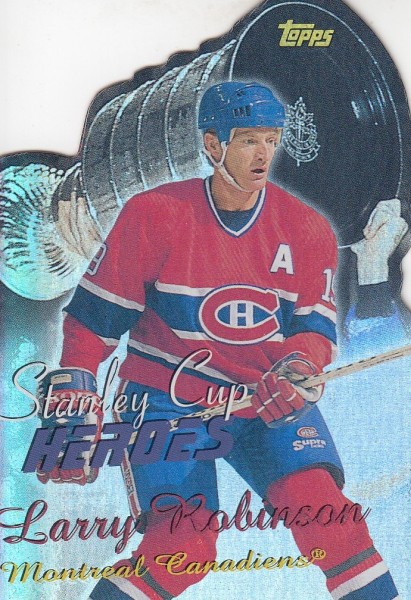 insert karta LARRY ROBINSON 03-04 Topps Stanley Cup Heroes číslo SCH-LR