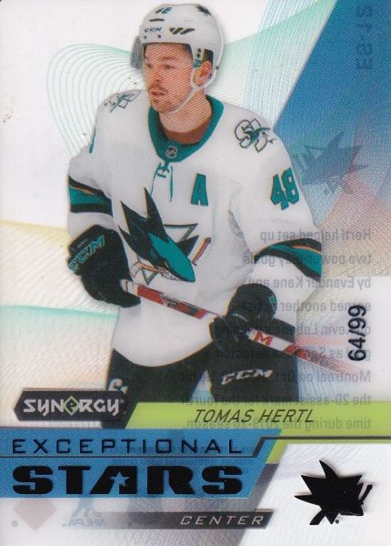 insert karta TOMÁŠ HERTL 20-21 Synergy Exceptional Stars Black /99