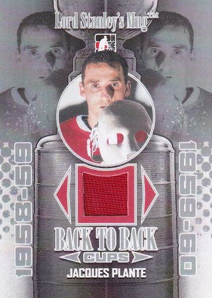 jersey karta JACQUES PLANTE 13-14 Lord Stanley´s Mug Back to Back Cups /9