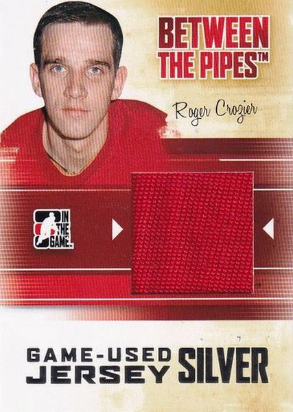 jersey karta ROGER CROZIER 10-11 BTP Game Used Jersey Silver /20