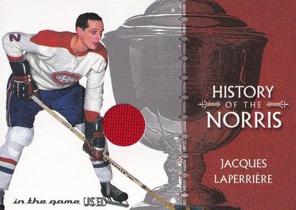 jersey karta JACQUES LAPERRIERE 03-04 ITG Used History of the Norris Silver /50