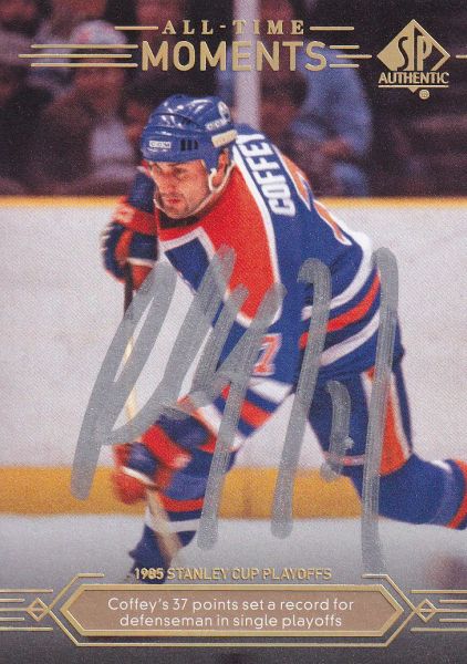 AUTO karta PAUL COFFEY 14-15 SP Authentic All-Time Moments číslo 193