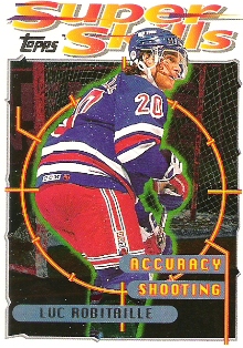 insert karta LUC ROBITAILLE 95-96 Topps Super Skills Accuracy Shooting 