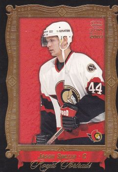 insert karta JASON SPEZZA 02-03 Crown Royale Royal Portraits číslo 8