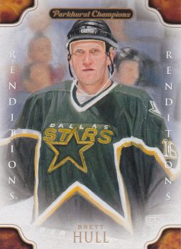 insert karta BRETT HULL 11-12 Parkhurst Champions Renditions Color číslo 135