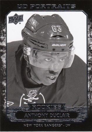 insert RC karta ANTHONY DUCLAIR 14-15 UD Ser. 2 UD Portraits Rookies číslo P-46