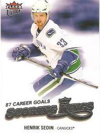 insert karta HENRIK SEDIN 08-09 Fleer Ultra Scoring Kings číslo SK10