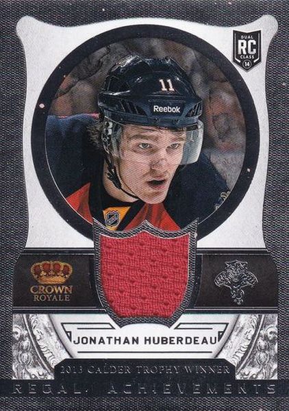 jersey RC karta JONATHAN HUBERDEAU 13-14 Crown Royale Regal Achievements 