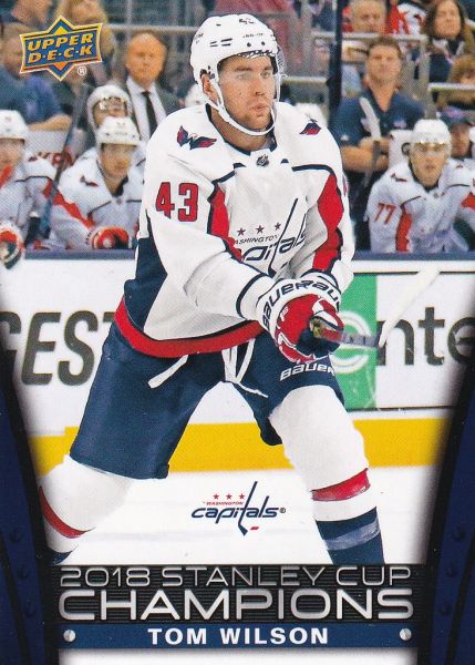 insert karta TOM WILSON 17-18 UD Stanley Cup Champions Blue /2018