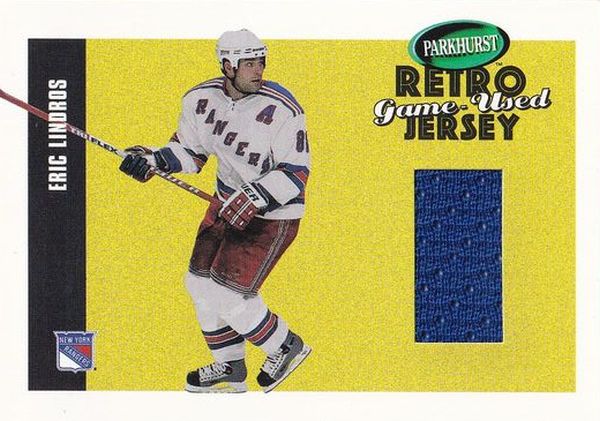 jersey karta ERIC LINDROS 02-03 Pakrhurst Retro Game-Used Jersey /90