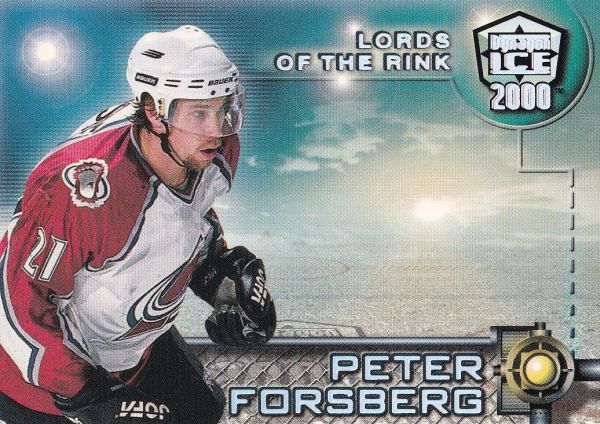 insert karta PETER FORSBERG 99-00 Dynagon Ice Lords of the Rink číslo 4