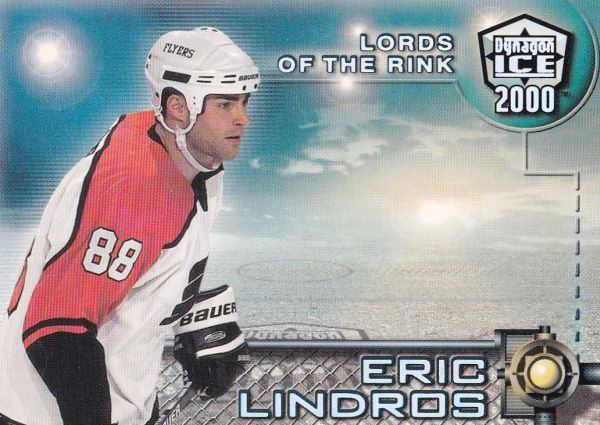 insert karta ERIC LINDROS 99-00 Dynagon Ice Lords of the Rink číslo 9