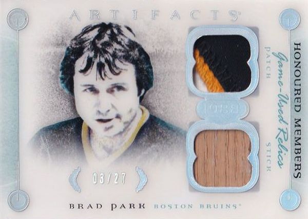 patch stick karta BRAD PARK 15-16 Artifacts Honoured Members /27