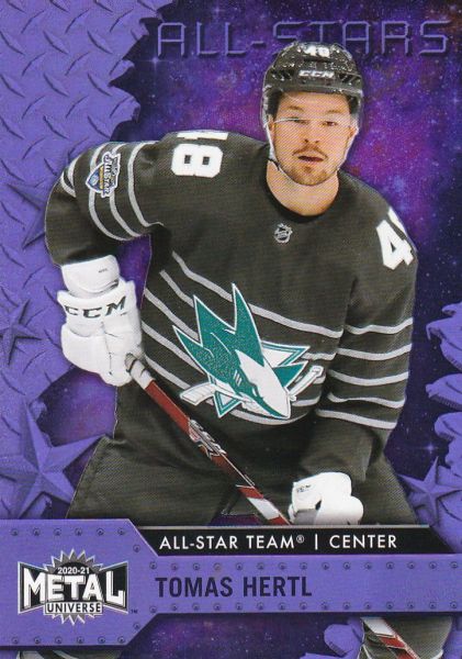 insert karta TOMÁŠ HERTL 20-21 Metal Universe All-Stars Purple Spectrum /199