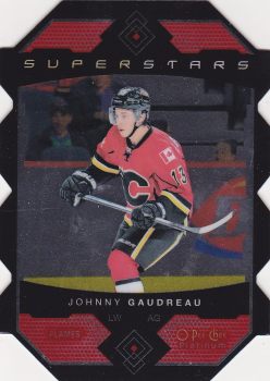 insert karta JOHNNY GAUDREAU 15-16 OPC Platinum Superstars Die Cuts číslo SS-13