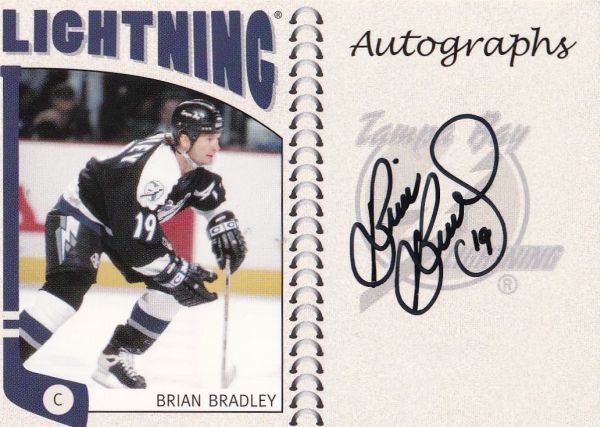 AUTO karta BRIAN BRADLEY 04-05 ITG Franchises Autographs číslo A-BBR