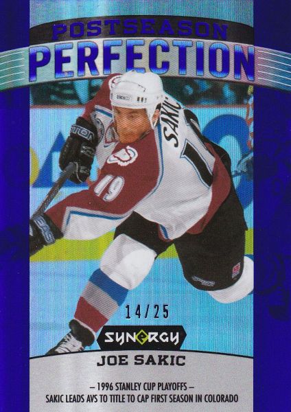 insert karta JOE SAKIC 18-19 Synergy Postseason Perfection Purple /25