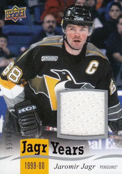 jersey karta JAROMÍR JÁGR 18-19 UD Ser. 1 Jagr Years /68