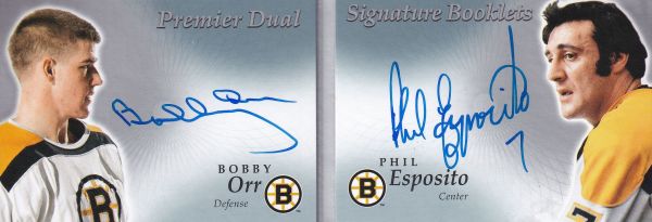 AUTO karta ORR/ESPOSITO 17-18 UD Premier Dual Signature Booklets /20