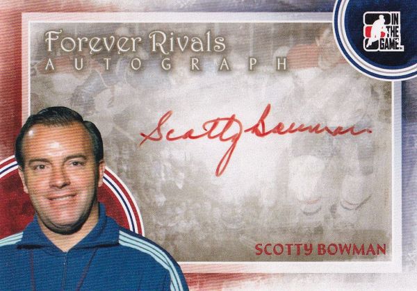 AUTO karta SCOTTY BOWMAN 12-13 Forever Rivals Autograph číslo A-SB