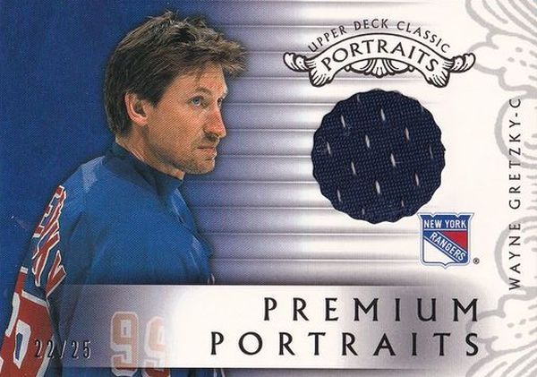 jersey karta WAYNE GRETZKY 03-04 UD Classic Portraits Premium Portraits /25