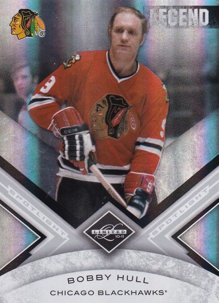 insert karta BOBBY HULL 10-11 Limited Legend Silver Spotlight /49