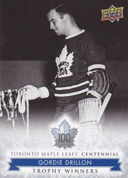 insert karta GORDIE DRILLON 17-18 Toronto Centennial Trophy Winners