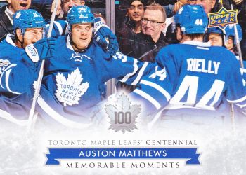 insert karta AUSTON MATTHEWS 17-18 Toronto Centennial Memorable Moments