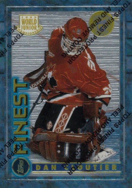 insert karta DAN CLOUTIER 94-95 Topps Finest WJC Super Team Winners číslo 145