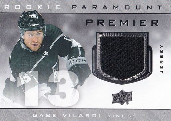 jersey RC karta GABE VILARDI 20-21 UD Premier Rookie Paramount Premier 