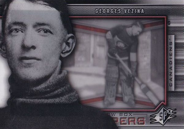 insert karta GEORGES VEZINA 11-12 SPx Shadow Box Stoppers číslo SBS-9